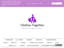 Tablet Screenshot of clothestogether.com